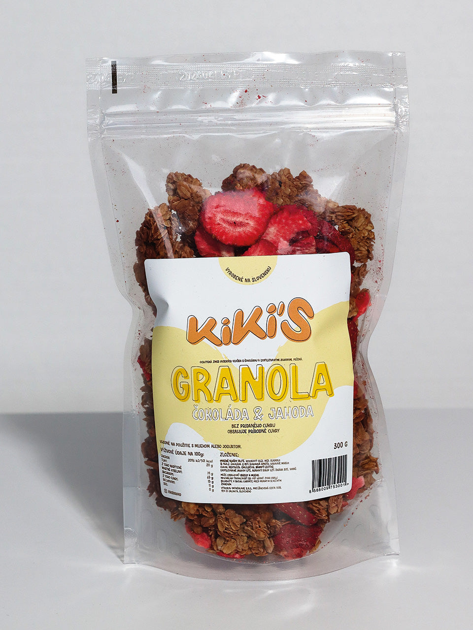 KiKi´S, granola čokoláda&jahoda, 300g