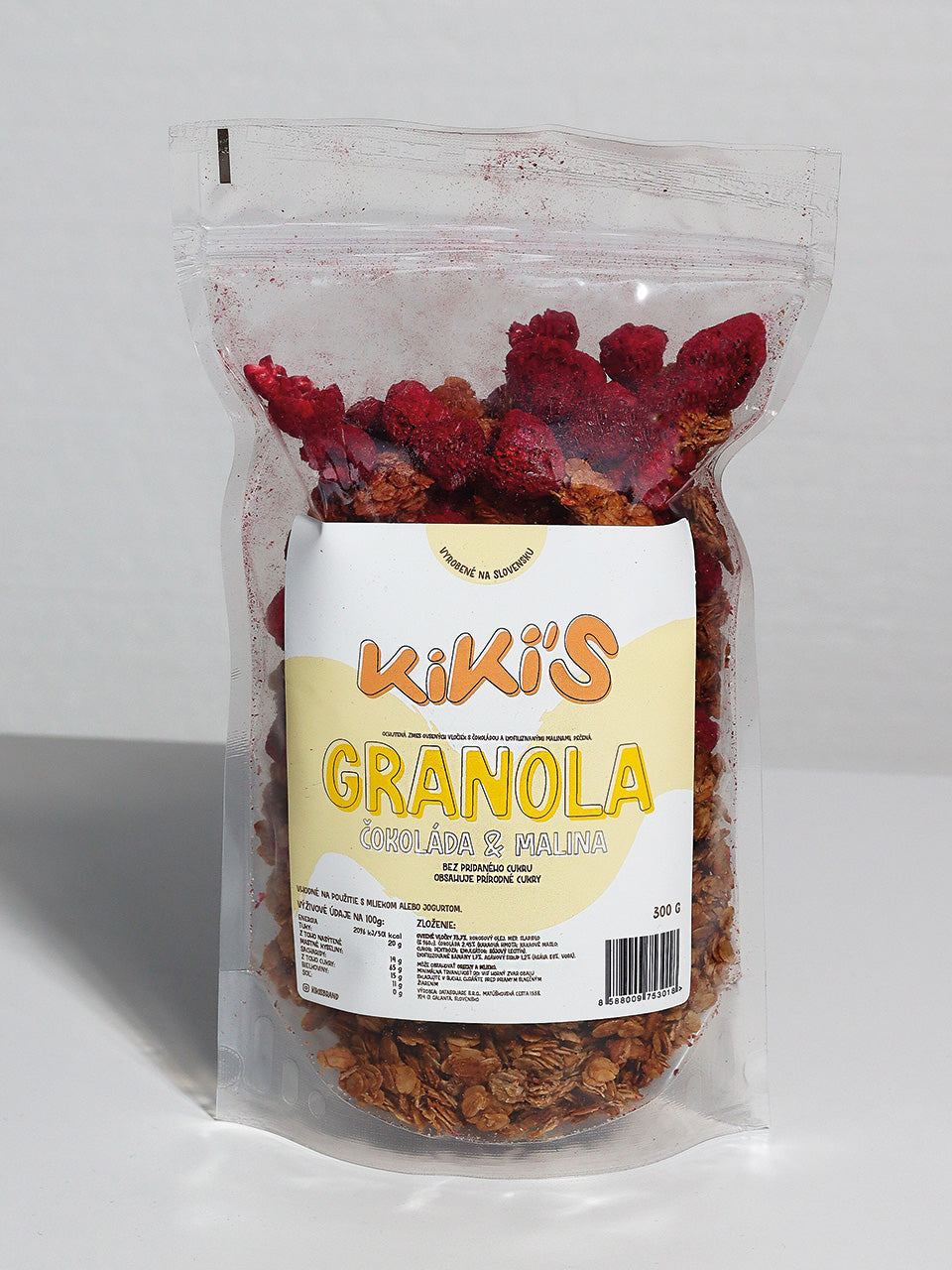 KiKi´S, granola čokoláda&malina, 300g