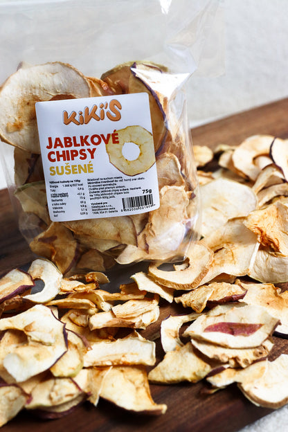 KiKi´S, sušené jablkové chipsy, 75g